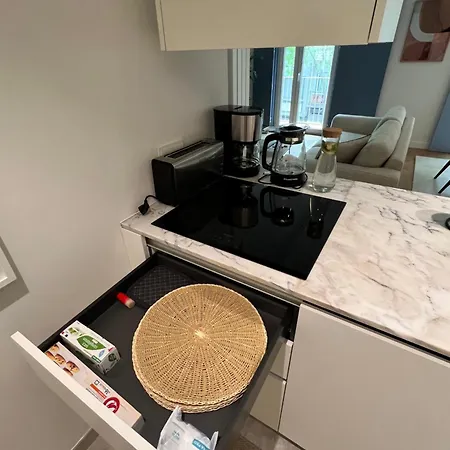 Alcantara Blue Flats