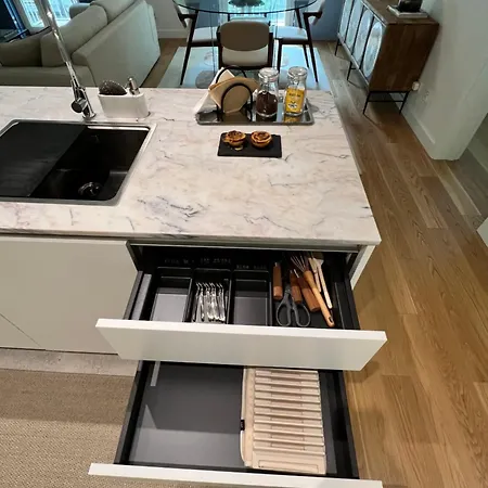 Alcantara Blue Flats *